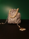 Original zardosi and parsi gara embroided potli bag