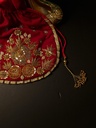 Original zardosi and parsi gara embroided potli bag