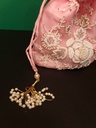 Original zardosi and parsi gara embroided potli bag