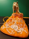 Original zardosi and parsi gara embroided potli bag