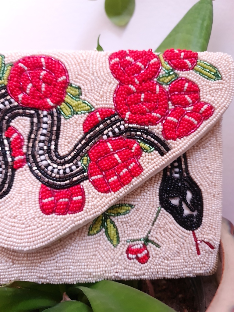 Sequin clutch bag