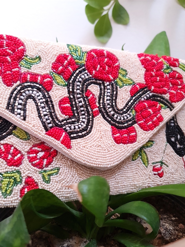 Sequin clutch bag