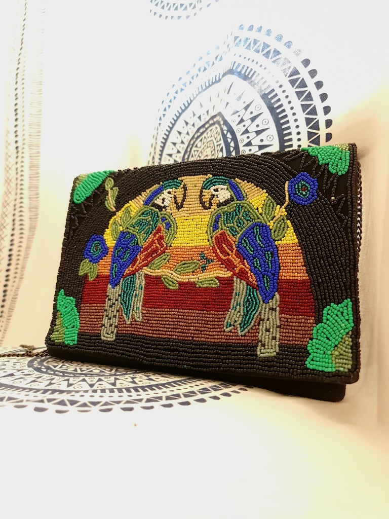 Sequin clutch purse