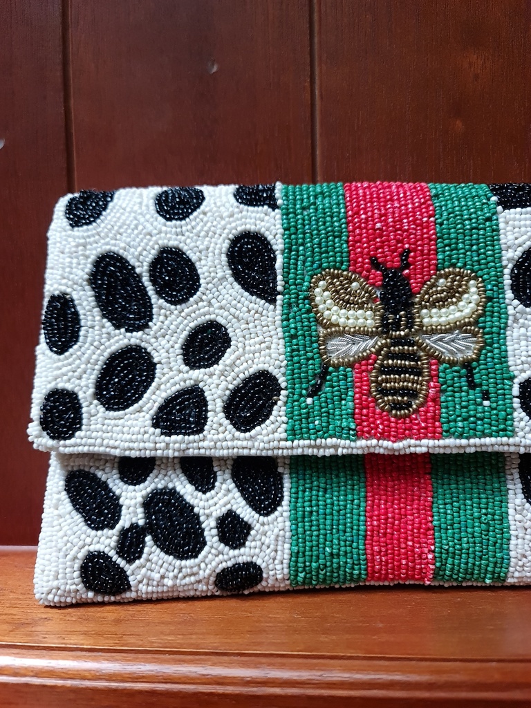 Sequin clutch bag