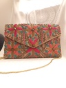 Sequin clutch bag