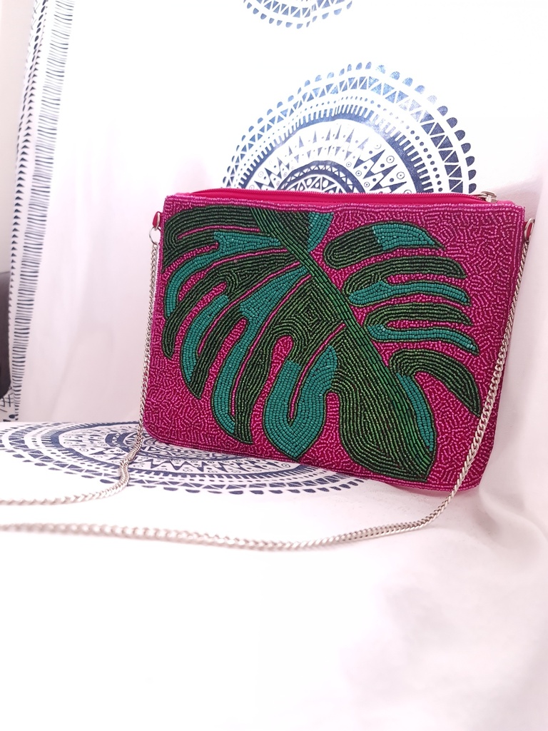 Sequin clutch purse