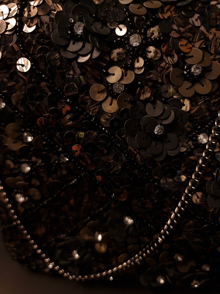 Sequin clutch bag