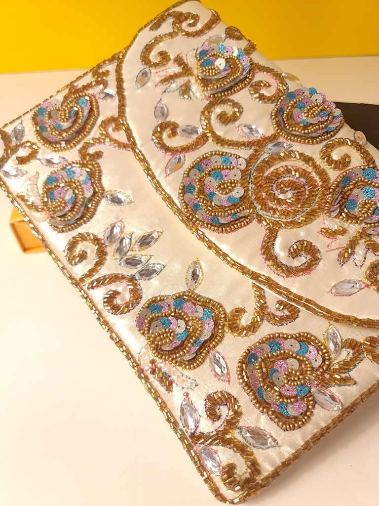 Sequin clutch bag