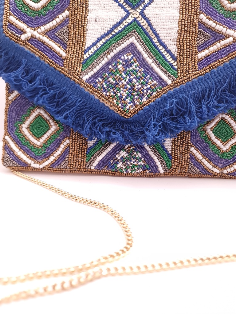 Sequin clutch bag