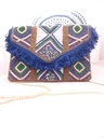 Sequin clutch bag