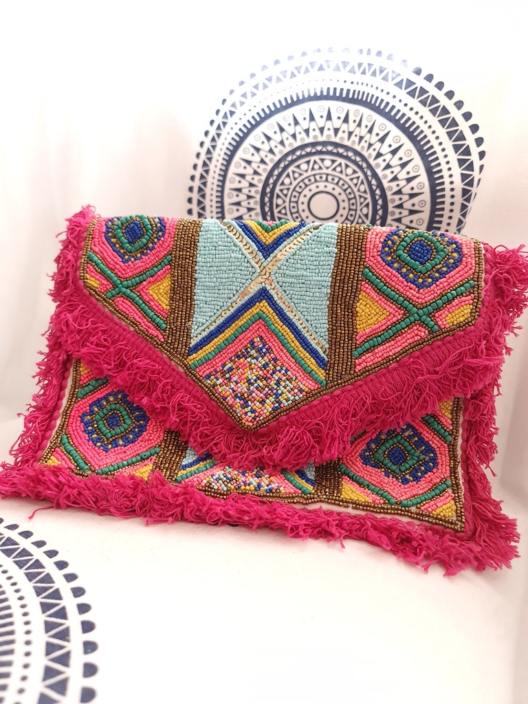 Sequin clutch bag