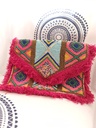 Sequin clutch bag