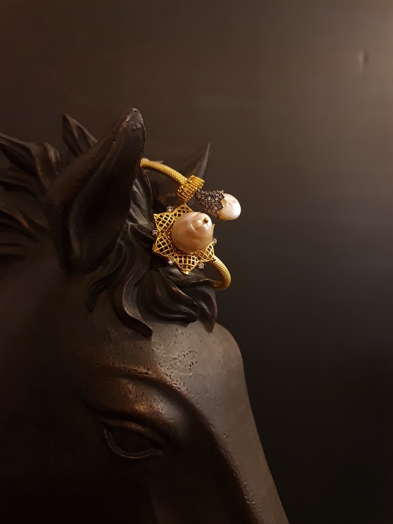 Raw Stone Handcrafted Bangle