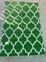 Jaali Wool Dhurrie Green