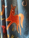 Vann Embroidered Shawl Teal