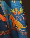 Vann Embroidered Shawl (Teal)