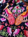 Vann Embroidered Shawl (Royal Black)