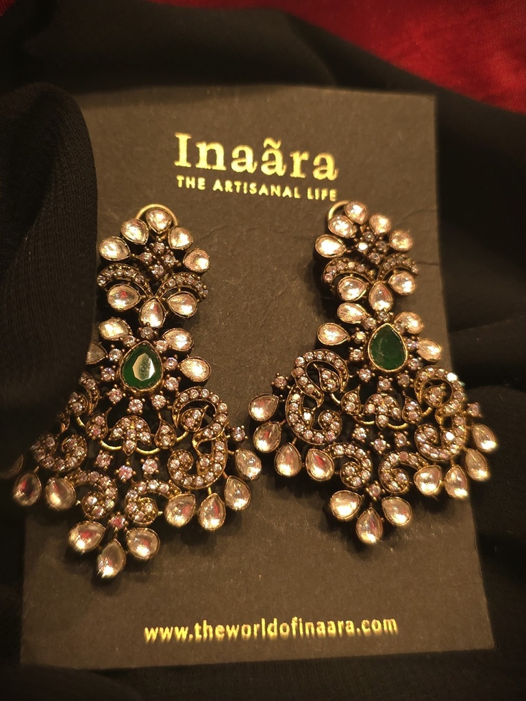 Smiling Marigold Polki Earrings