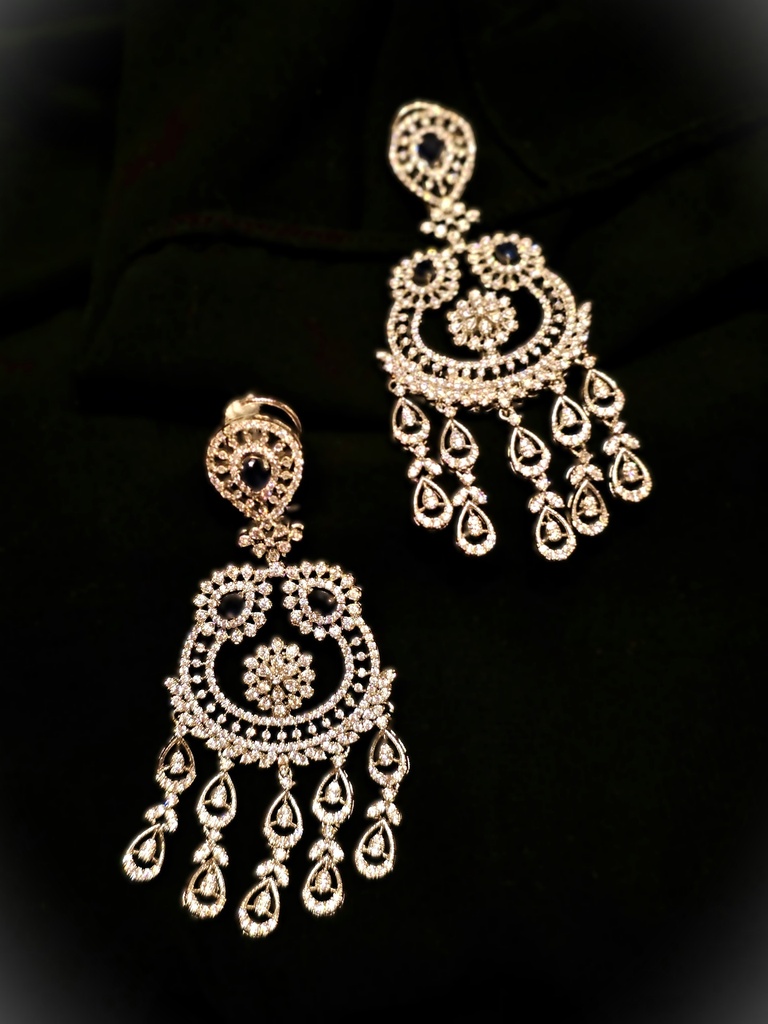 Shimmering Zircon Chandeliers