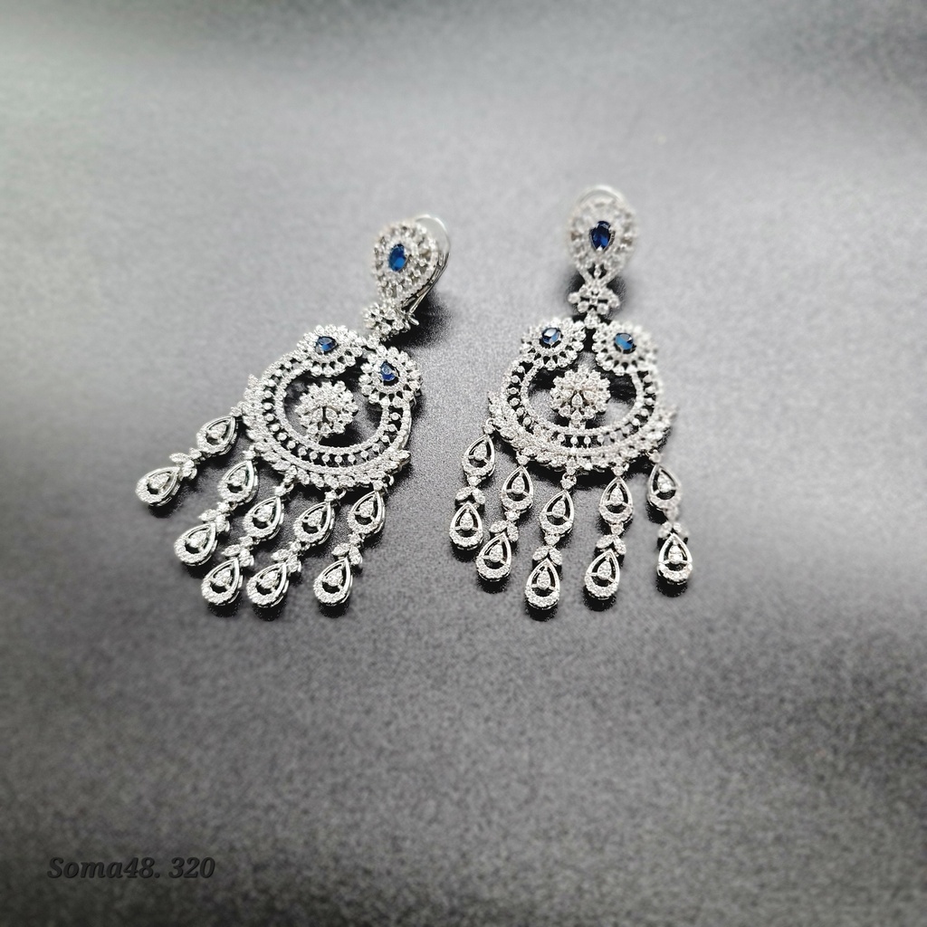 Shimmering Zircon Chandeliers