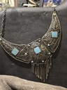 Antique Style Neck piece with Blue beads