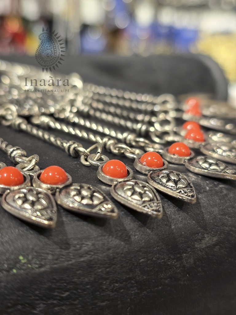 Antique Style Oxidised Necklace