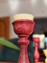 Sindoori Red Candle Holder - Medium
