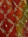 Rajput Style Jaal Work Georgette saree
