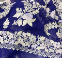 Kashmiri Aari Work Saree - Purple