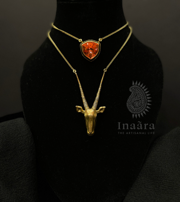 Al- Maha Necklace w/ Leaf by Inaara (copy)