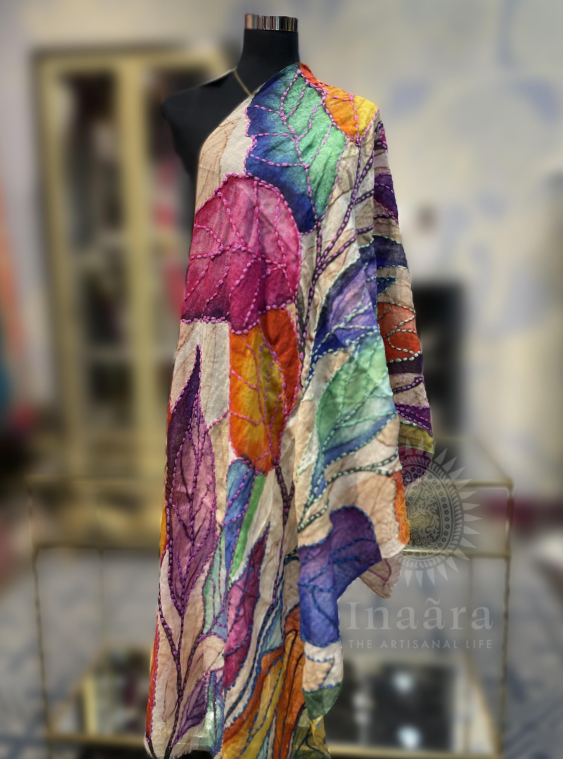 Boiled Wool Stole- Yellow (copy)