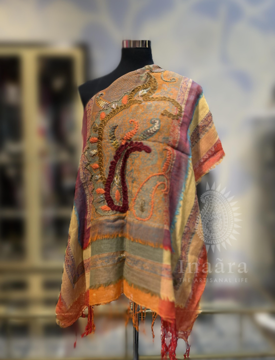 Boiled Wool Shawl-Sky Blue (copy)