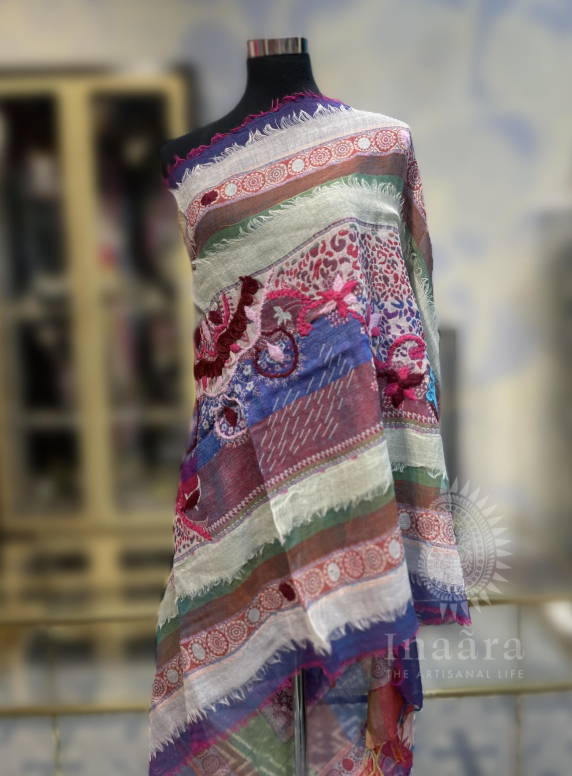 Boiled Wool Shawl-Lavander (copy)