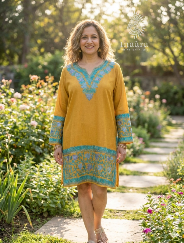 Kurti/Short Size 46- Mustard