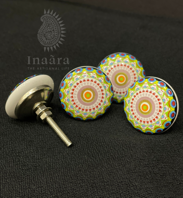 Ceramic Cabinet/Drawer Knob-Mandala