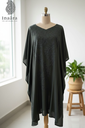 Embroidered Kaftan- Dark Green