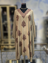 Embroidered Kaftan- Brown