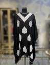 Embroidered Kaftan- Black