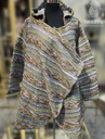 Kashmiri Natural Fur Poncho-Paisley Pattern/YLW (copy)