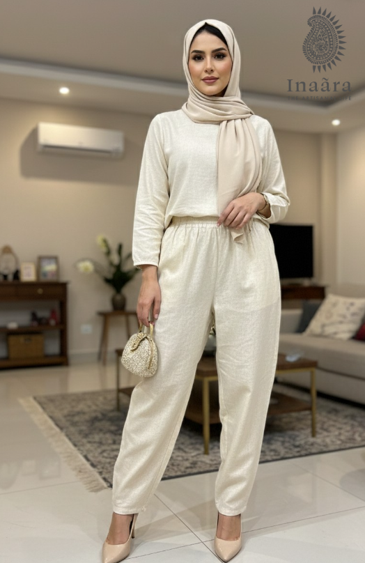 Palazzo Pants- Cream