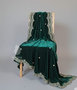 Velvet Dupatta- Green