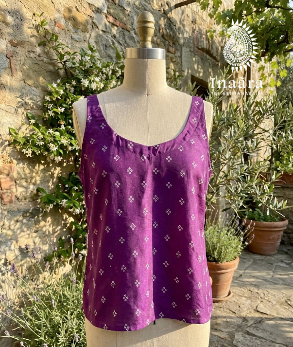 Rita Spaghetti Top- Purple