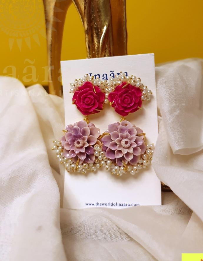 Flower Pearl Earrings