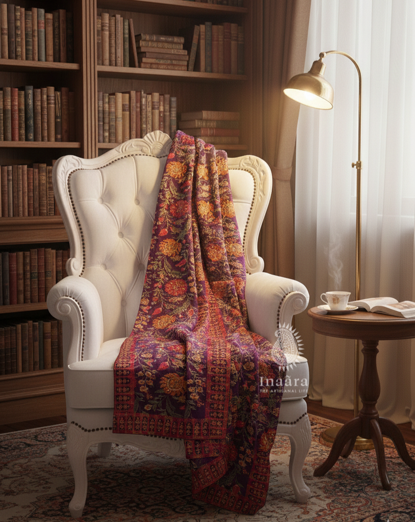 Embroidered Dupatta- Red Paisley (copy)