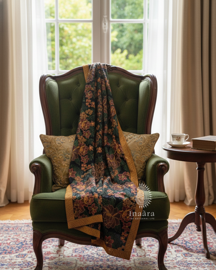 Embroidered Dupatta- Green Floral (copy)