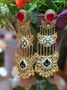 Triple Tier Gold-Plated Earring