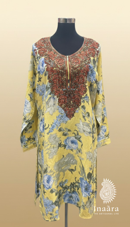 Kurti/Long Size - Xxl Yellow