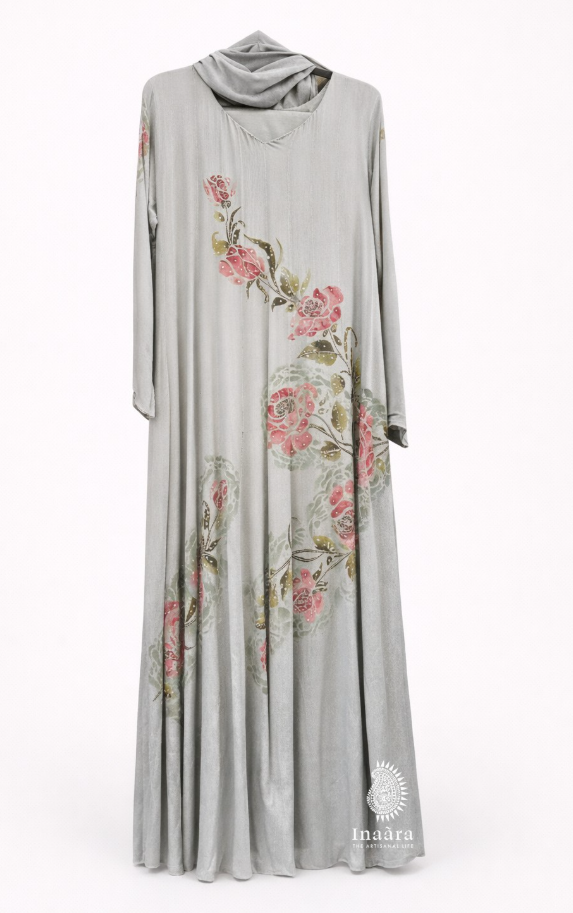 3pc Kali Chiffon Suit-Gray