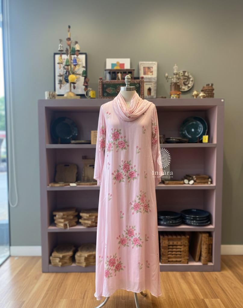 3pc Kali Chiffon Suit-Pink