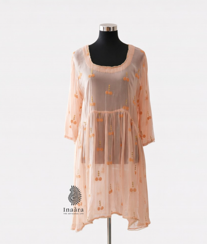 Short Dress-Peach
